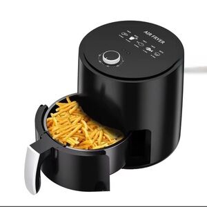 Compact 4- Liter Multifunction Air Fryer w/ Touch and Timer for Healthy Cooking